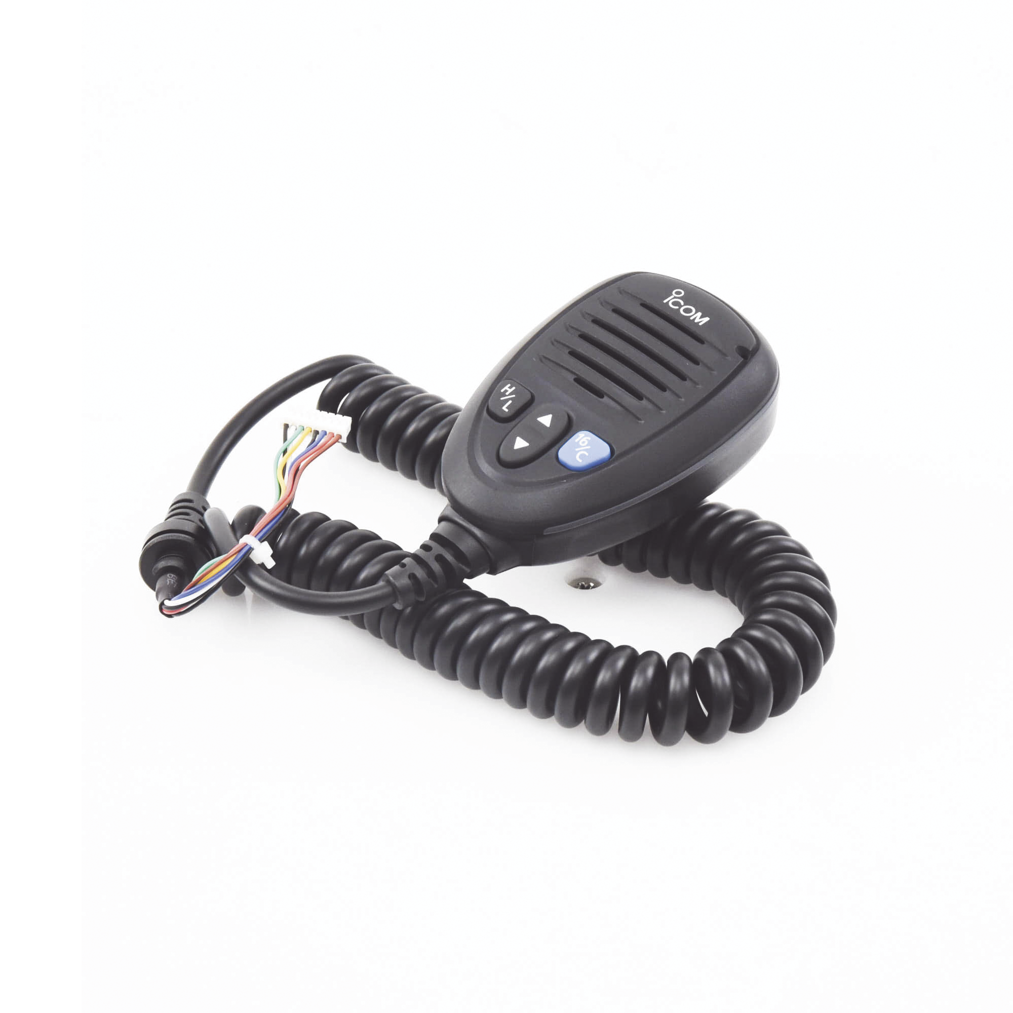 MICRÓFONO COLOR NEGRO CON CONECTOR DE PEINETA PARA RADIOS IC-M424 Y  IC-M506