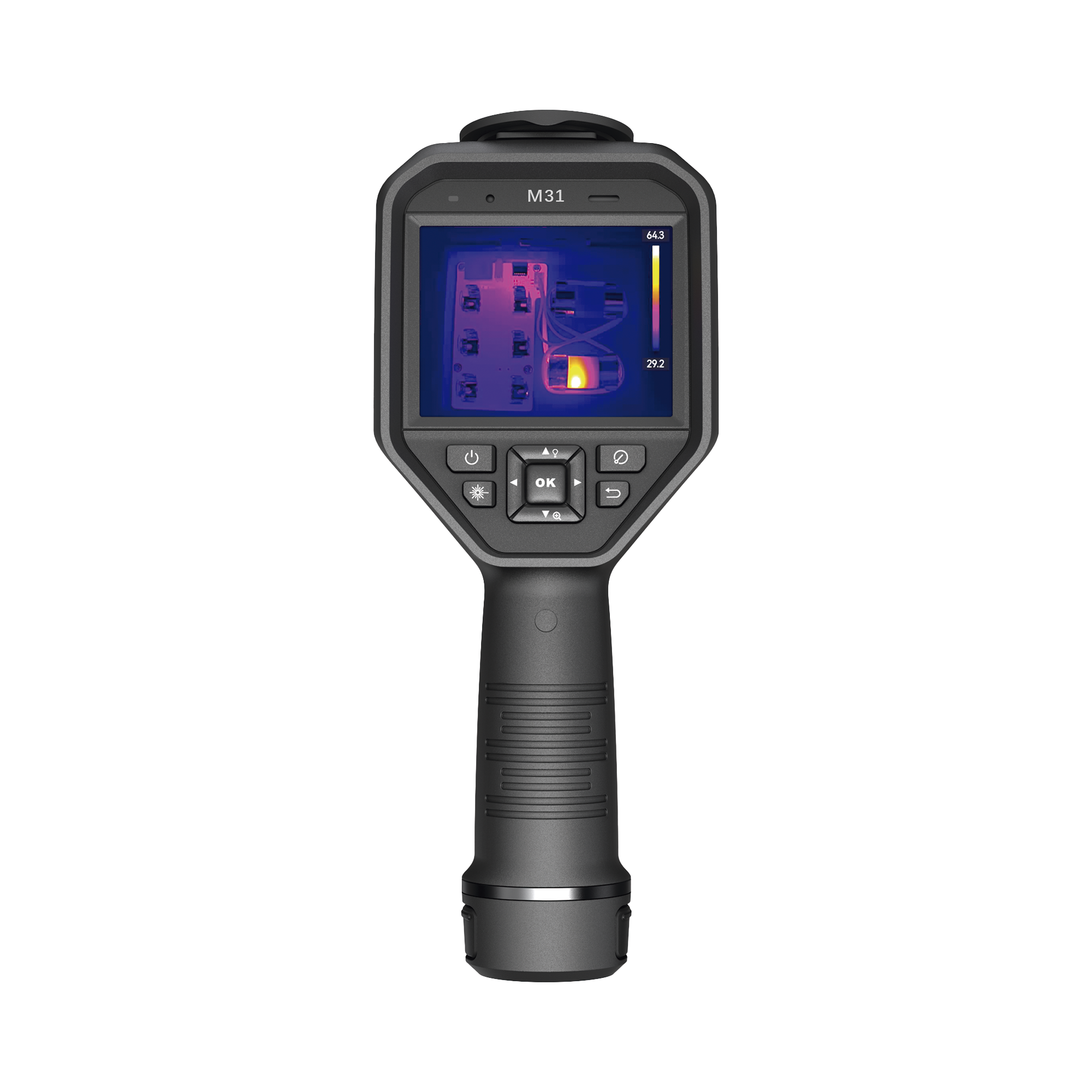 M31 - CÁMARA TERMOGRÁFICA PORTÁTIL DUAL / LENTE TÉRMICO 9.7 MM (384 X 288) / LENTE ÓPTICO (8 MEGAPIXEL) / WIFI / IP54 / RANURA MICROSD HASTA 64 GB / HASTA 5 HORAS DE FUNCIONAMIENTO CONTINUO-Cámaras IP y NVRs-HIKMICRO-Bsai Seguridad & Controles
