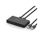 HUB PARA COMPARTIR 4 USB3.0 EN 2 PCS MEDIANTE UN BOTÓN-Megafonia y Audioevacuacion-UGREEN-Bsai Seguridad & Controles