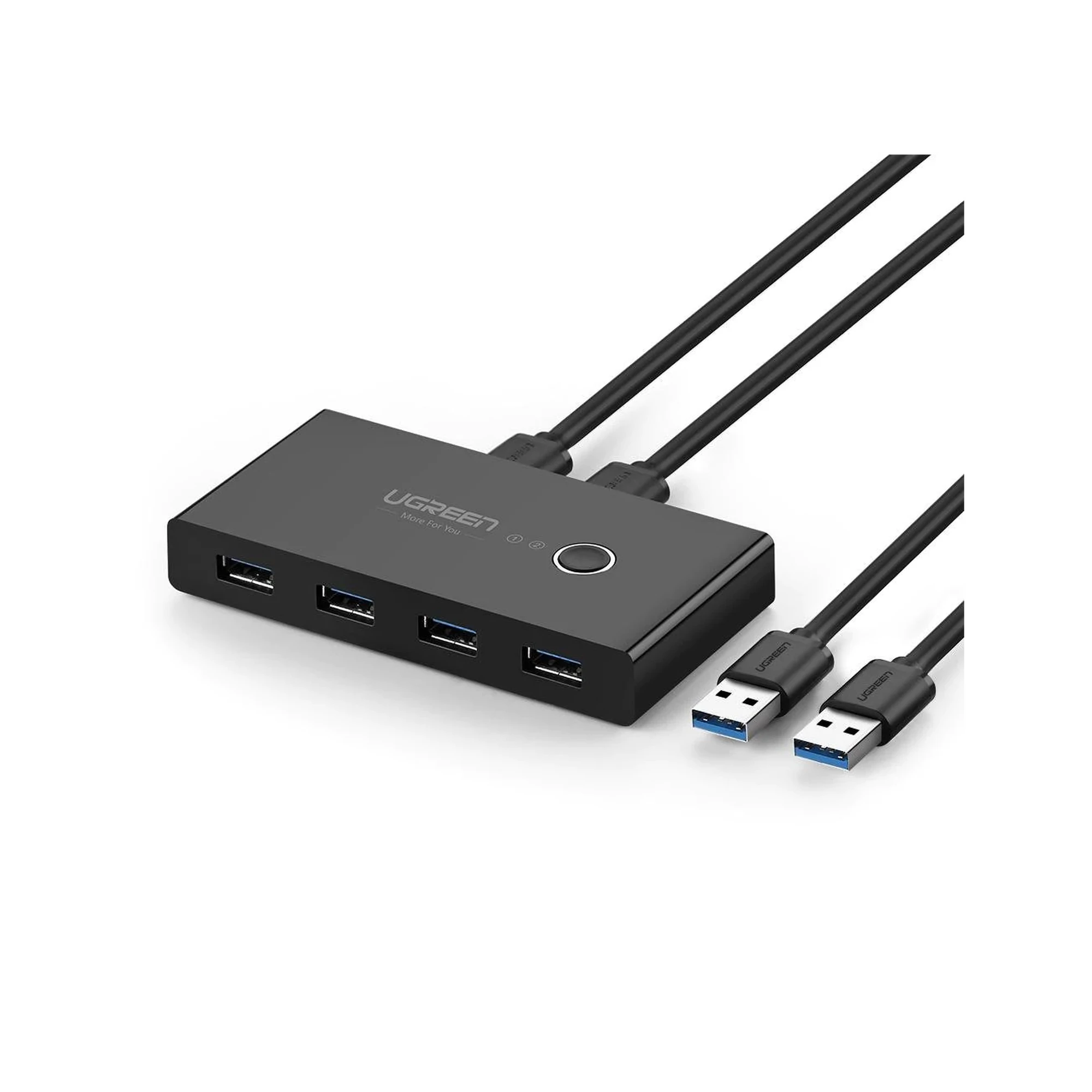 HUB PARA COMPARTIR 4 USB3.0 EN 2 PCS MEDIANTE UN BOTÓN-Megafonia y Audioevacuacion-UGREEN-Bsai Seguridad & Controles