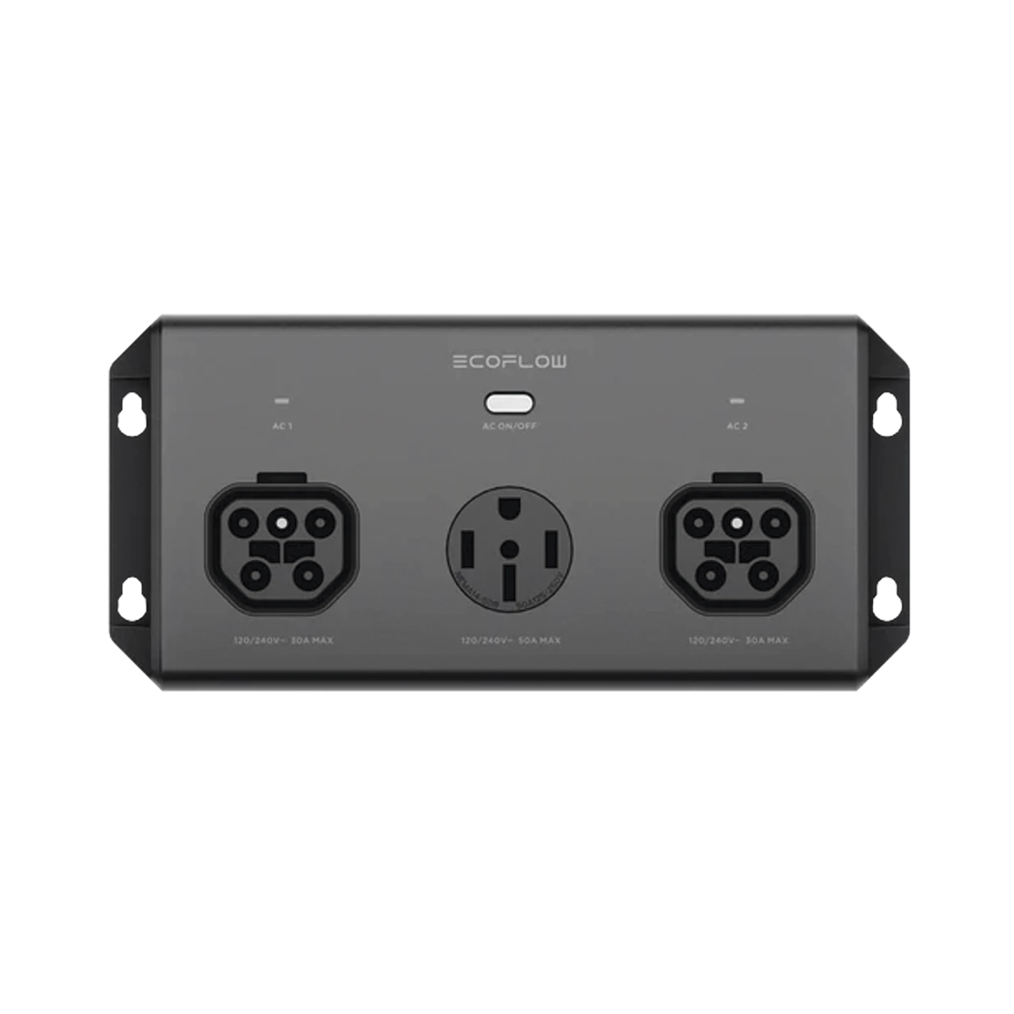 HUB PARA CONECTAR 2 EFYJ751PCSUS EN PARALELO 120/240 VCA 50A MÁXIMO-Baterías y Cargadores-ECOFLOW-Bsai Seguridad & Controles