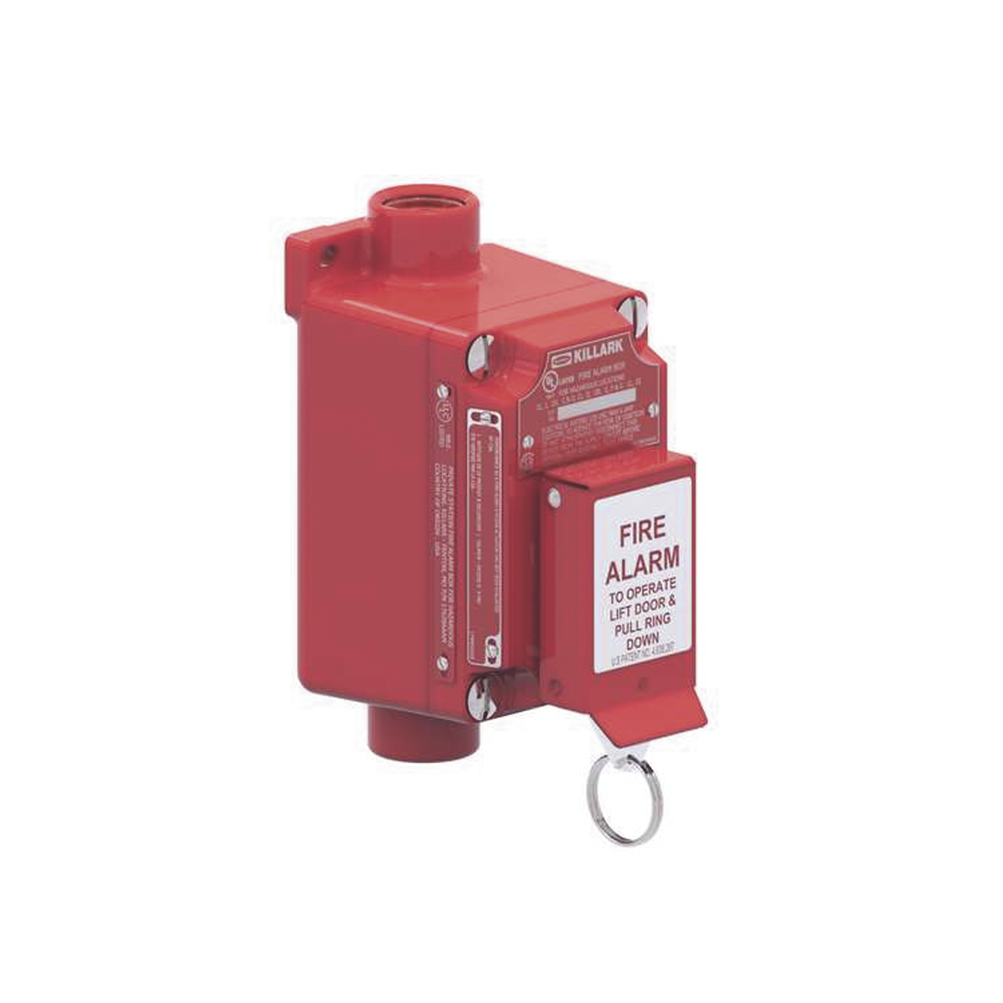 ESTACIÓN DE ALARMA CONTRA INCENDIOS CON ACTIVACIÓN POR ANILLO DE TRACCIÓN / 3/4 PULGADAS / 2NO/2NC.-Área Eléctrica-HUBBELL KILLARK-Bsai Seguridad & Controles