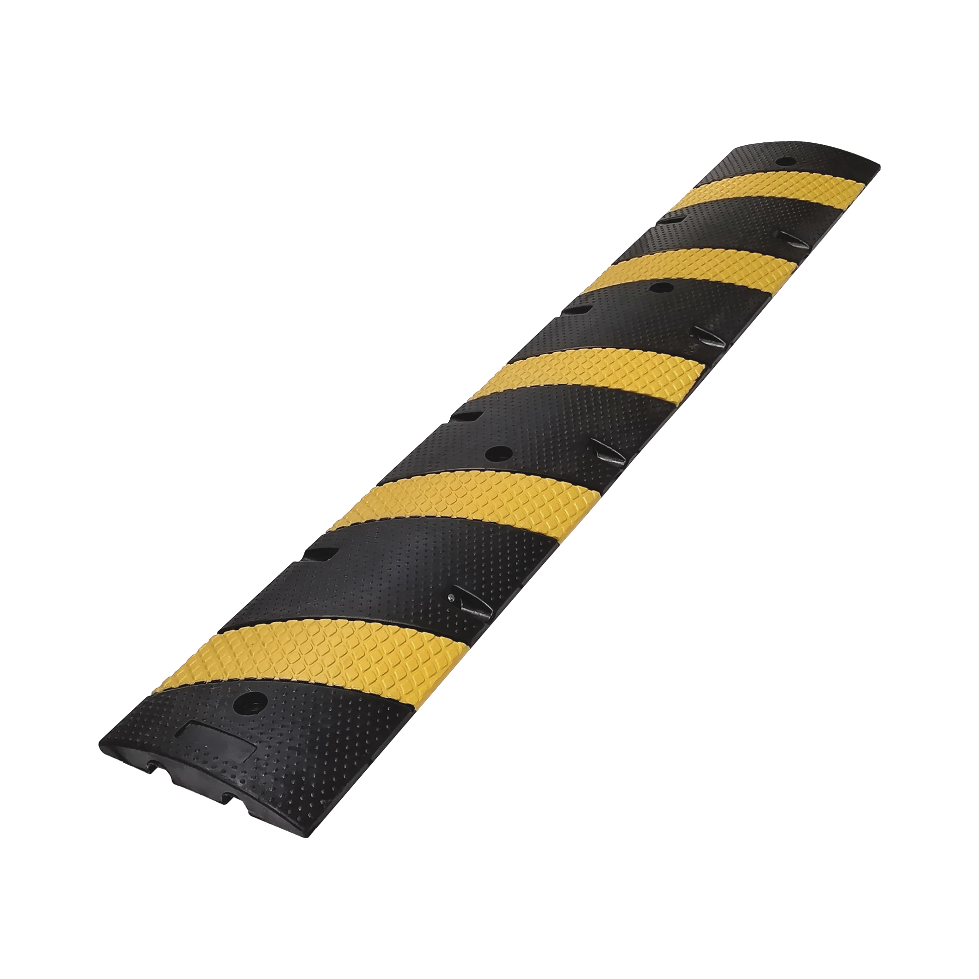 REDUCTOR D / VELOCIDAD / 183CM / 5 LINEAS AMARILLAS / HULE RECICLADO.-Acceso Vehicular-ACCESSPRO-Bsai Seguridad & Controles