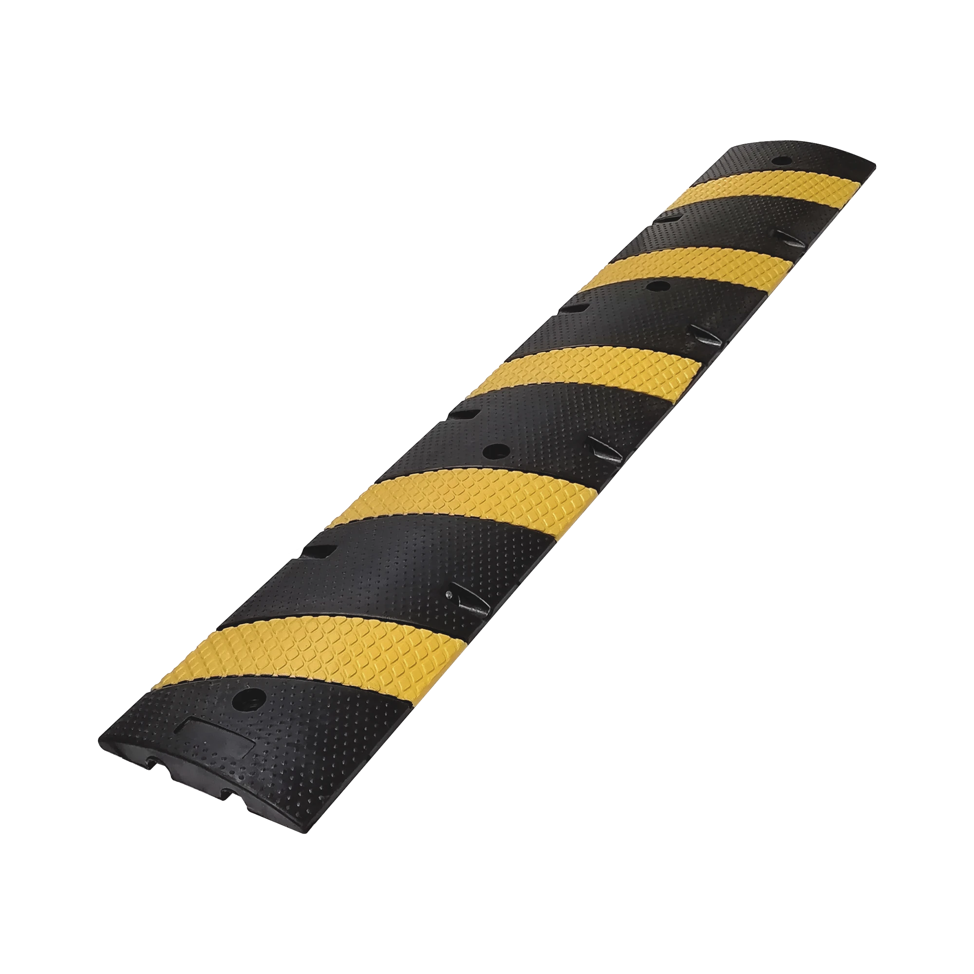 REDUCTOR D / VELOCIDAD / 183CM / 5 LINEAS AMARILLAS / HULE RECICLADO.-Acceso Vehicular-ACCESSPRO-Bsai Seguridad & Controles