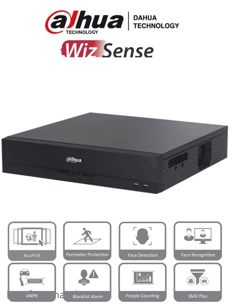 DAHUA DHI-NVR5864-EI NVR 64 Canales 2MP /WizSense /2U 8HDD/ H.265+/ Raid0/1/5/6/10/ 384 Mbps/ IA por grabador: detección y reconocimiento de rostros-NVR's Mayores a 32 Canales-DAHUA-Bsai Seguridad & Controles