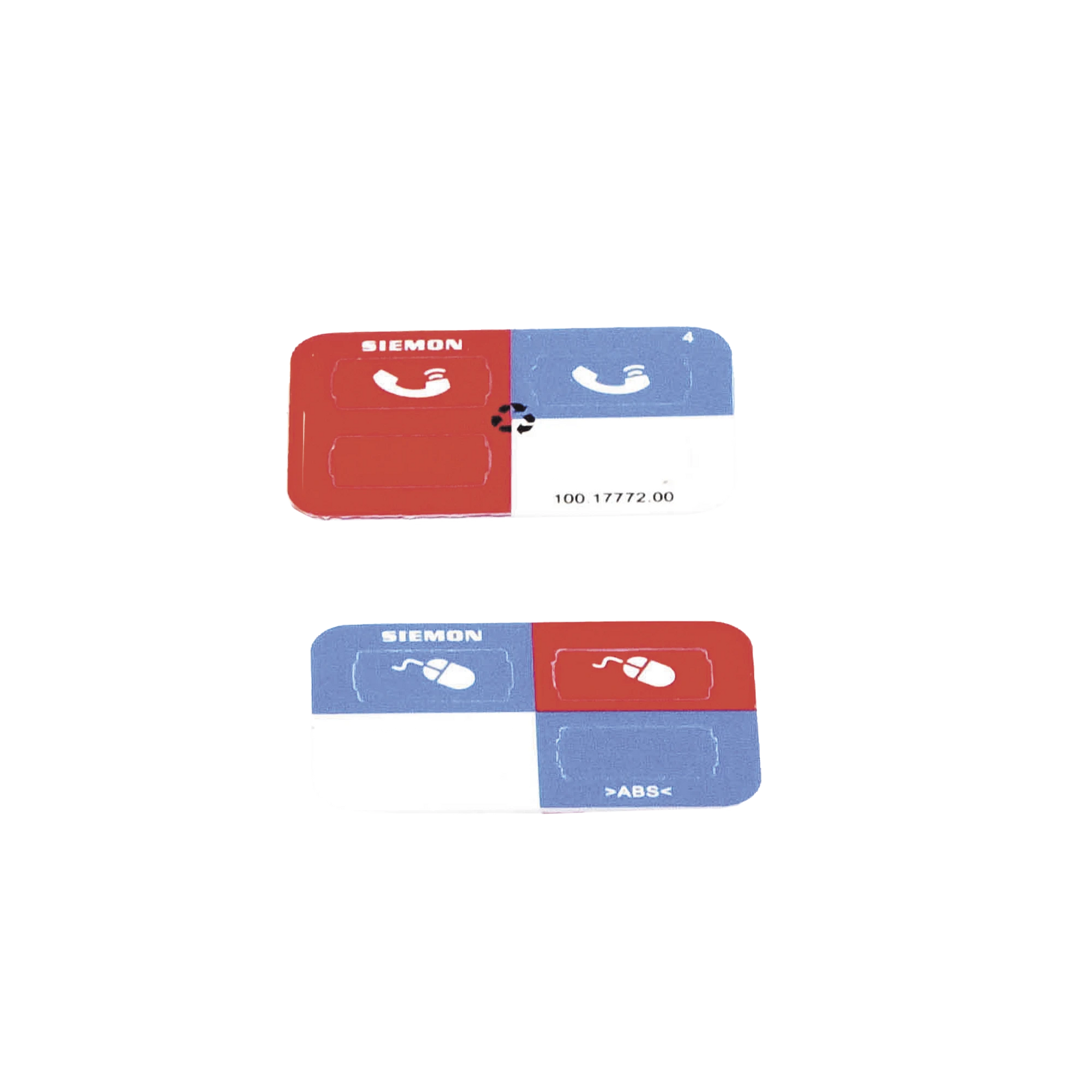 ICONO ULTRAMAX PARA IDENTIFICACIÓN DE JACKS, COLOR AZUL, BOLSA CON 100 PIEZAS-Cableado de Cobre-SIEMON-Bsai Seguridad & Controles