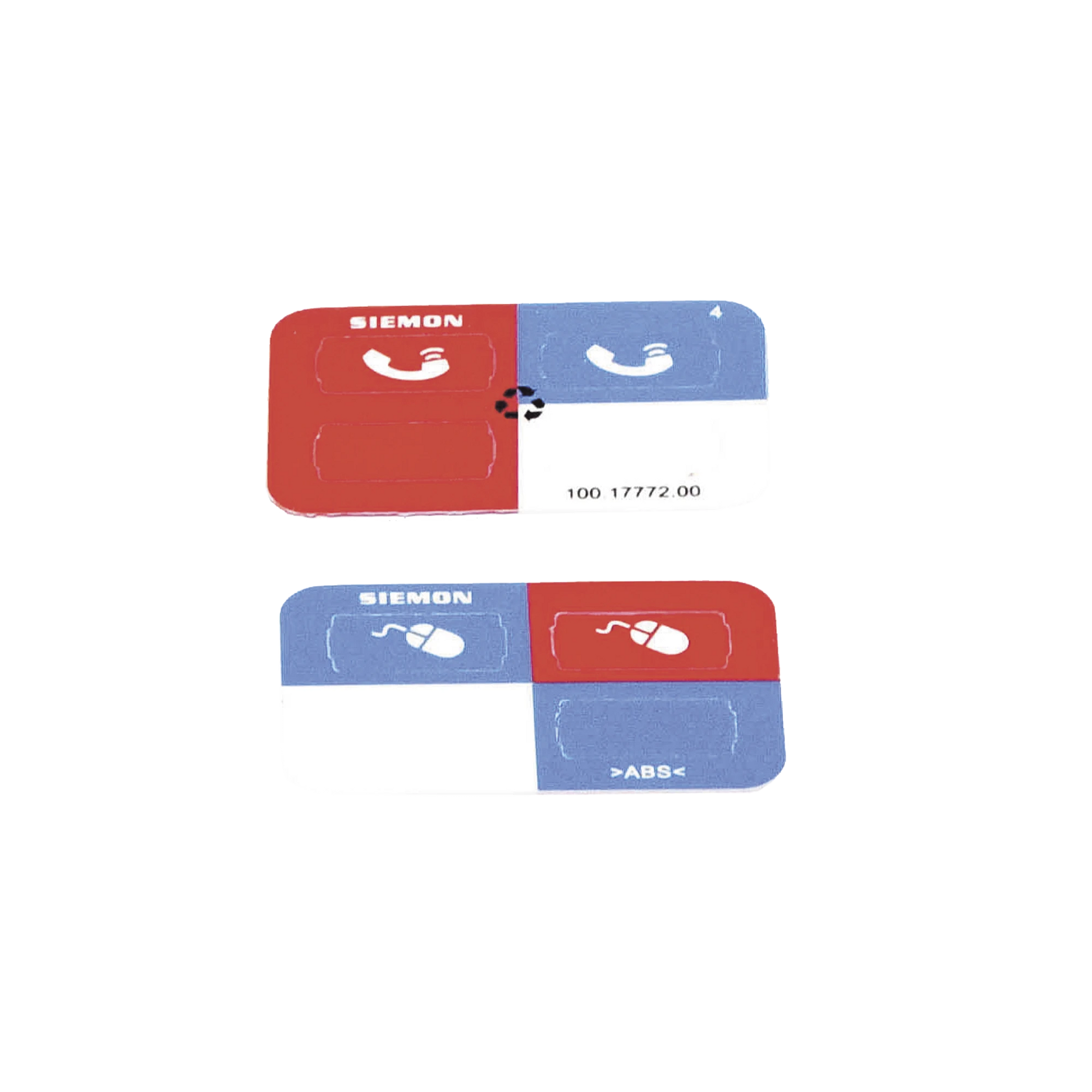 ICONO ULTRAMAX PARA IDENTIFICACIÓN DE JACKS, COLOR ROJO, BOLSA CON 100 PIEZAS-Cableado de Cobre-SIEMON-Bsai Seguridad & Controles