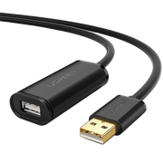CABLE DE EXTENSIÓN ACTIVO USB 2.0 / 30 METROS / MACHO-HEMBRA / BOOSTER INDIVIDUAL FE1.1S INCORPORADO / VELOCIDAD DE HASTA 480 MBPS / IDEAL PARA IMPRESORAS, CONSOLAS , WEBCAM, ETC.-PC y Smartphones-UGREEN-Bsai Seguridad & Controles
