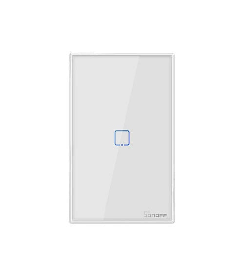 APAGADOR DE PARED TOUCH ON/OFF SONOFF T2US1C SMART INALAMBRICO WIFI PARA SOLUCION DE SMART HOME CON TEMPORIZADOR PARA IOS Y ANDROID COMPATIBLE CON ALEXA/GOOGLE HOME/IFTTT 1CH WIFI 2.4GHZ RF 433 HASTA 2AMP-Automatizacion - Casa Inteligente-SONOFF-Bsai Seguridad & Controles