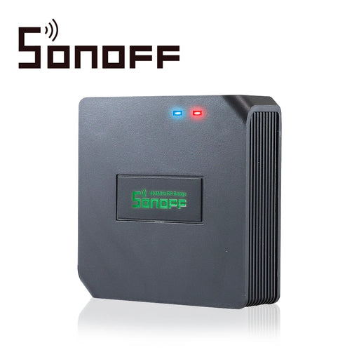 COMUNICADOR RF SONOFF RFBRIDGE433 SMART INALAMBRICO WIFI PARA IOS Y ANDROID COMPATIBLE CON ALEXA/GOOGLE HOME/NEST/IFTTT WIFI 2.4GHZ HASTA 16 DISPOSITIVOS RF 433 MHZ SOPORTA CONTROL REMOTO PARA INTERIOR DE 433MHZ (MODELO REMOTE 433 NO INCLUIDO)-Automatizacion - Casa Inteligente-SONOFF-SONOFF RF BRIDGE 433-Bsai Seguridad & Controles