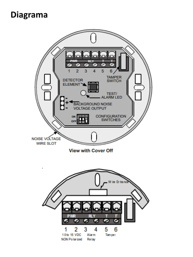BOSCH I_DS936 - DETECTOR PIR PANORAMICO DE BAJO PERFIL 360 GRADOS / COMPATIBLE CON BOSCH / RISCO / DSC / IHORN-Sensores de Alarma-BOSCH-RBM018016-Bsai Seguridad & Controles