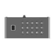 MÓDULO DE TECLADO Y HUELLA DIGITAL PARA FRENTE DE CALLE IP DS-KD9633-WBE6/ CONEXIÓN USB-C / 15 BOTONES / IP65 / IK07-Biométricos-HIKVISION-Bsai Seguridad & Controles