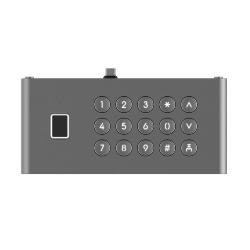 MÓDULO DE TECLADO Y HUELLA DIGITAL PARA FRENTE DE CALLE IP DS-KD9633-WBE6/ CONEXIÓN USB-C / 15 BOTONES / IP65 / IK07-Biométricos-HIKVISION-DS-KDM9633-FKP-Bsai Seguridad & Controles