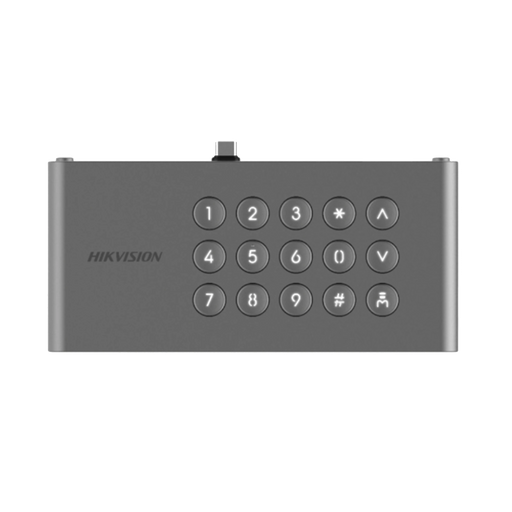 MÓDULO DE TECLADO PARA FRENTE DE CALLE IP DS-KD9633-WBE6/ CONEXIÓN USB-C / 15 BOTONES / IP65 / IK07-Biométricos-HIKVISION-DS-KDM9633-KP-Bsai Seguridad & Controles