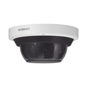 CAMARA IP MULTISENSOR 20MP (4 SENSORES DE 5MP), WDR 120 DB LENTE MOTORIZADO 3.6 - 9.4 MM 12VCD/ HPOE /IP66 /IK10-Cámaras IP-Hanwha Techwin Wisenet-Bsai Seguridad & Controles