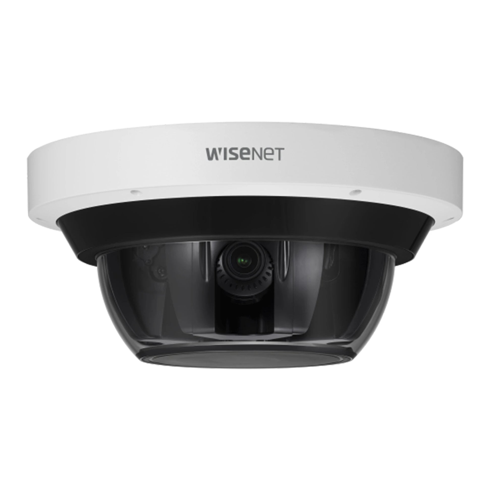 CAMARA IP MULTISENSOR 20MP (4 SENSORES DE 5MP), WDR 120 DB LENTE MOTORIZADO 4.13 - 9.4 MM 12VCC/ HPOE /IP66 /IK10-Cámaras IP-HANWHA VISION-Bsai Seguridad & Controles