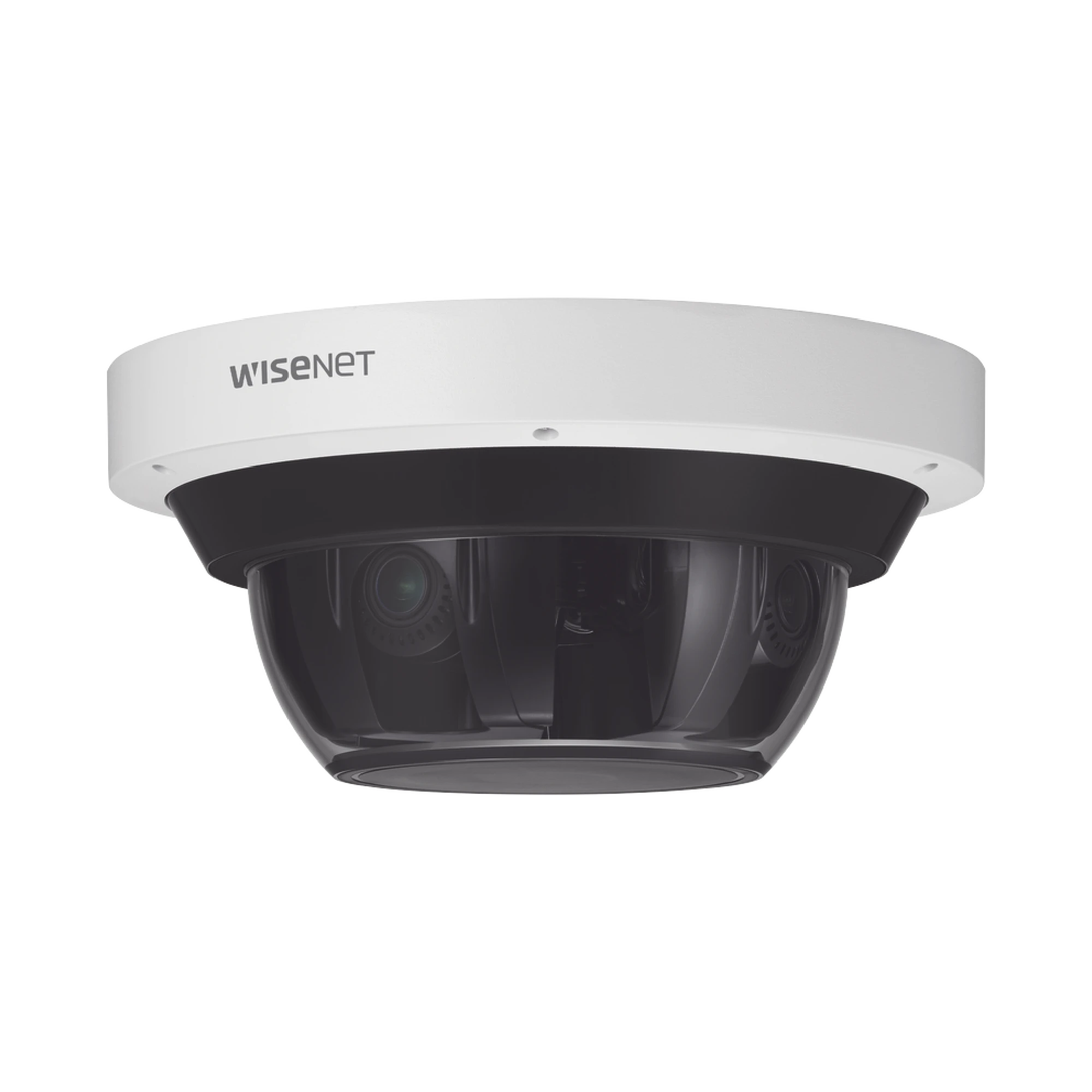 CÁMARA IP MULTISENSOR 8MP ( 4 SENSORES DE 2MP) WDR 120 DB, LENTE MOTORIZADO 2.8 - 12 MM, 12VCC/ POE+ /IP66 /IK10-Cámaras IP-HANWHA VISION-Bsai Seguridad & Controles