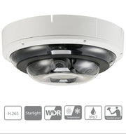 DAHUA IPC-PDBW5831-B360 - CAMARA IP DOMO MULTISENSOR PANORAMICO DE 2 MEGAPIXEL/ 4 LENTES/ H265+/ LENTES MOTORIZADOS 2.7 MM A 12 MM/ IR 30 MTS/ MICROSD/ IP67/ IK10 #PANORÁMICAS-Fisheye 360-DAHUA-Bsai Seguridad & Controles