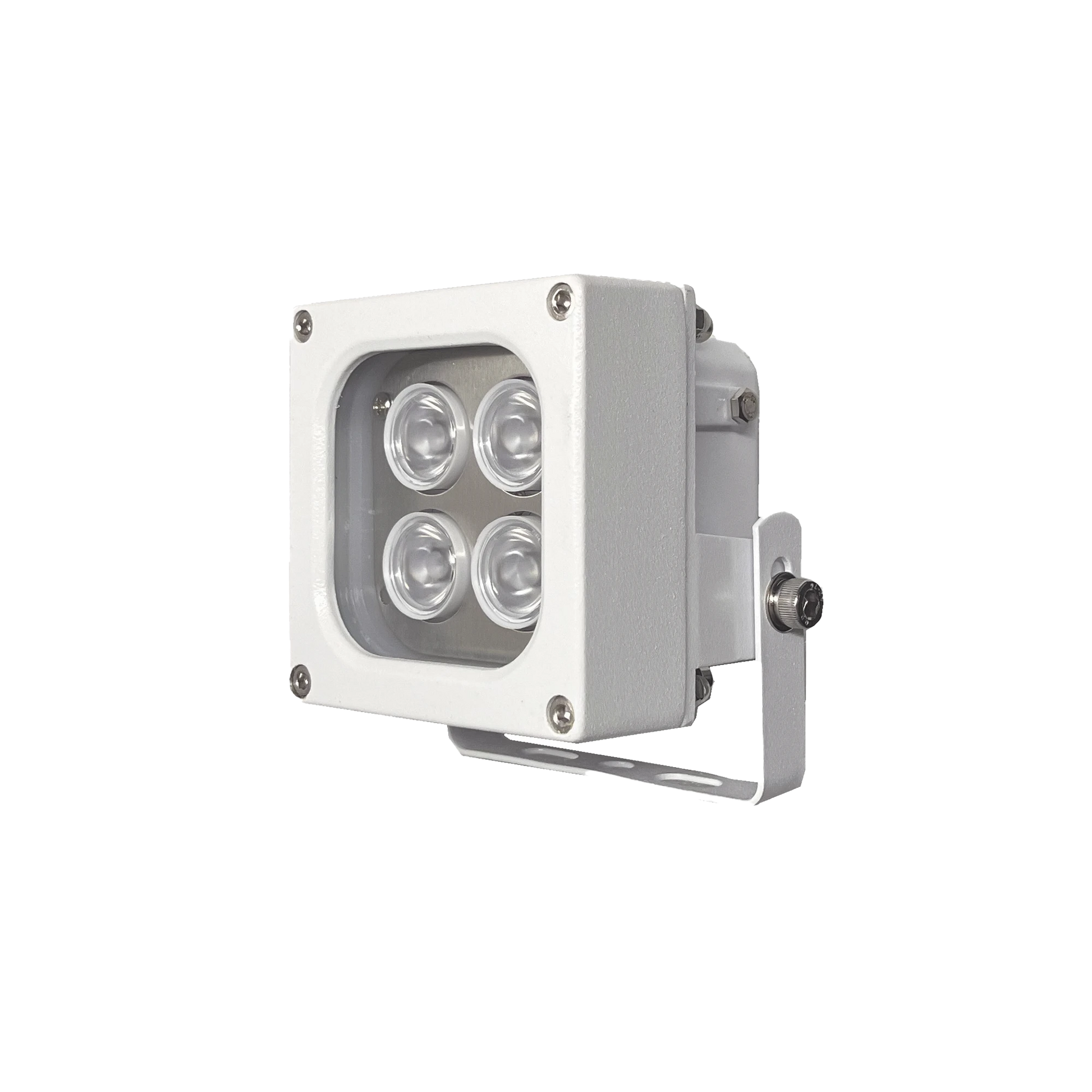 ILUMINADOR LED DE ALTA POTENCIA | LUZ BLANCA | 10 METROS DE ILUMINACIÓN | COBERTURA 120° | IP66 | BAJO CONSUMO DE ENERGÍA | FOTOCÉLULA INCORPORADA | SOPORTE EN “U” | CARCASA DE ALUMINIO | ALTA TRANSMITANCIA DE LUZ. | C-Accesorios Generales-HYPERLUX-HL120WH10W-Bsai Seguridad & Controles