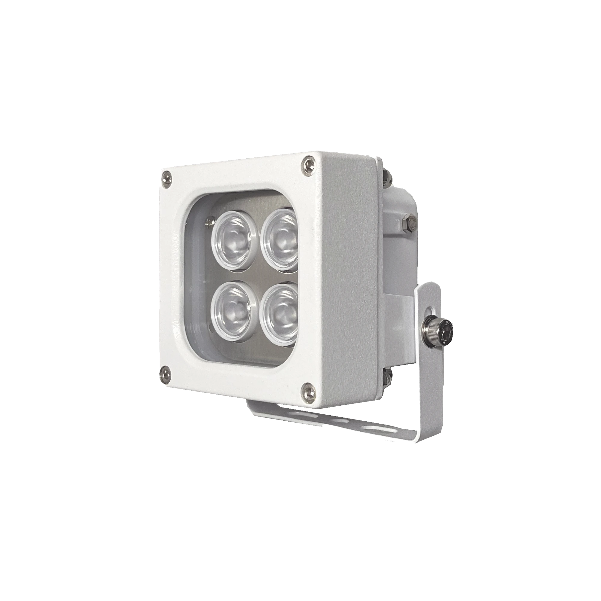 ILUMINADOR LED DE ALTA POTENCIA | LUZ BLANCA | 10 METROS DE ILUMINACIÓN | COBERTURA 120° | IP66 | BAJO CONSUMO DE ENERGÍA | FOTOCÉLULA INCORPORADA | SOPORTE EN “U” | CARCASA DE ALUMINIO | ALTA TRANSMITANCIA DE LUZ. | C-Accesorios Generales-HYPERLUX-HL120WH10W-Bsai Seguridad & Controles