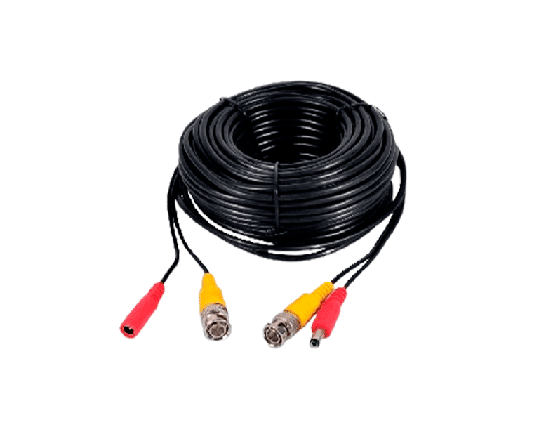 SAXXON SXWB50 - CABLE COAXIAL SIAMÉS ARMADO / CONECTOR BNC DE VIDEO / CONECTOR DE ALIMENTACIÓN / 50 METROS / 100% COBRE / OPTIMIZADO PARA CÁMARAS 4K / USO EN INTERIOR / #TVCSAX-Siamés-SAXXON-Bsai Seguridad & Controles