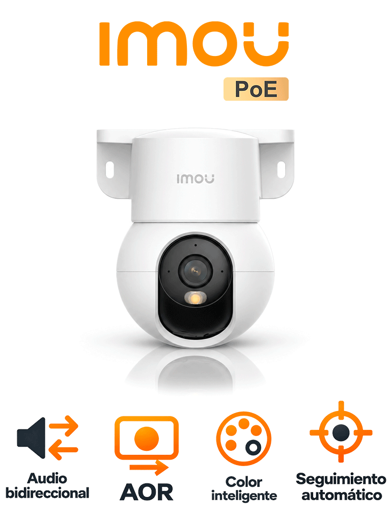 IMOU POE IPC-PS2MN-5R1 - CÁMARA PT POE, 5MP/ LENTE 3.6MM / AUDIO BIDIRECCIONAL/ PARA INTERIOR/ SMART COLOR/ AUTOTRACKING