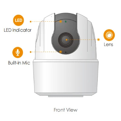 IMOU RANGER 2C 4MP (IPC-TA42N-B-IMOU)- CÁMARA IP DOMO MOTORIZADO WIFI DE 4 MEGAPÍXELES/ H.265/ AUTOTRACKING/ DETECCIÓN DE HUMANOS/ MODO PRIVACIDAD/ MICRÓFONO & BOCINA INTEGRADAS/ SIRENA/ LENTE DE 3.6MM/ AUDIO DOS VÍAS/ RANURA MICROSD/ #TOPIMOU-WiFi (Inalámbricas)-DAHUA-Bsai Seguridad & Controles