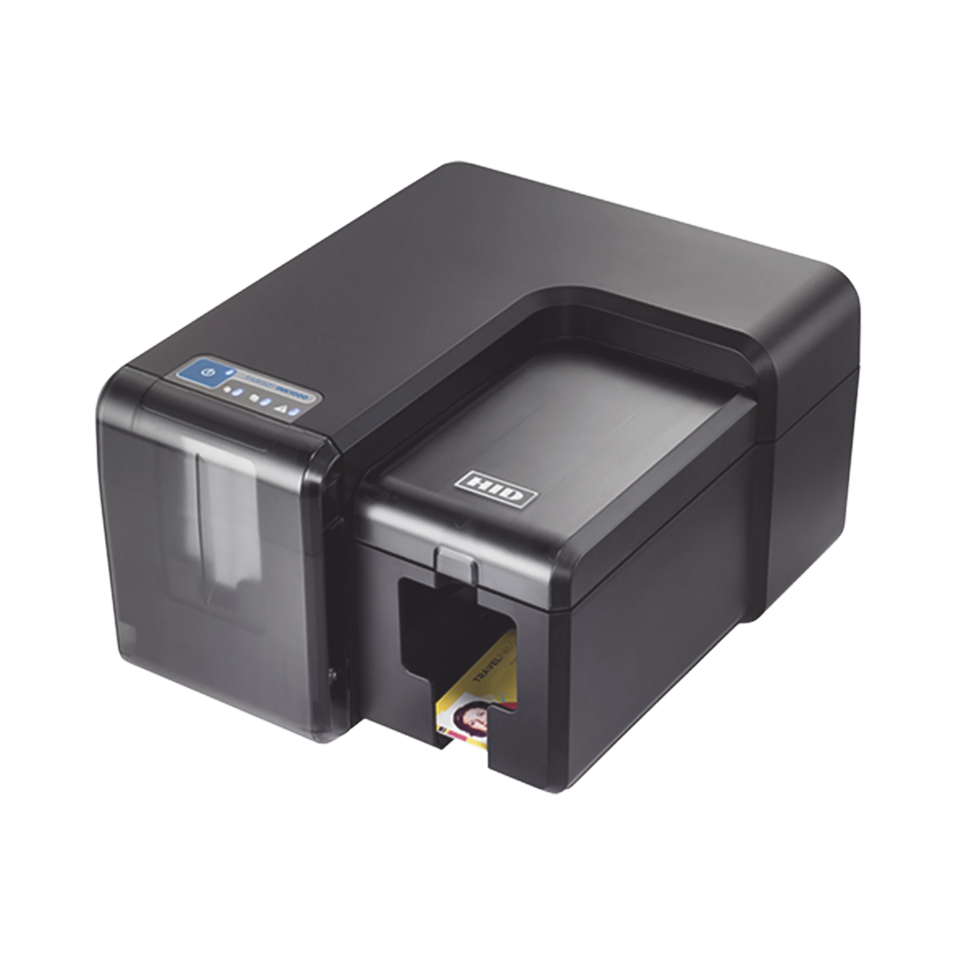IMPRESORA PARA TARJETAS DE INYECCIÓN DE TINTA / UNA CARA /IMPRESIÓN SOBRE EL BORDE-Identificación y Credencialización-HID-Bsai Seguridad & Controles