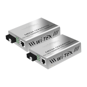 CONVERTIDOR DE MEDIOS / HASTA 25 KM / 1 PUERTO SC 1000MBPS / 1 PUERTO RJ45 1000MBPS / WL: TX 1310NM - RX 1550NM / INCLUYE 2 PIEZAS A Y B-Networking-WI-TEK-Bsai Seguridad & Controles