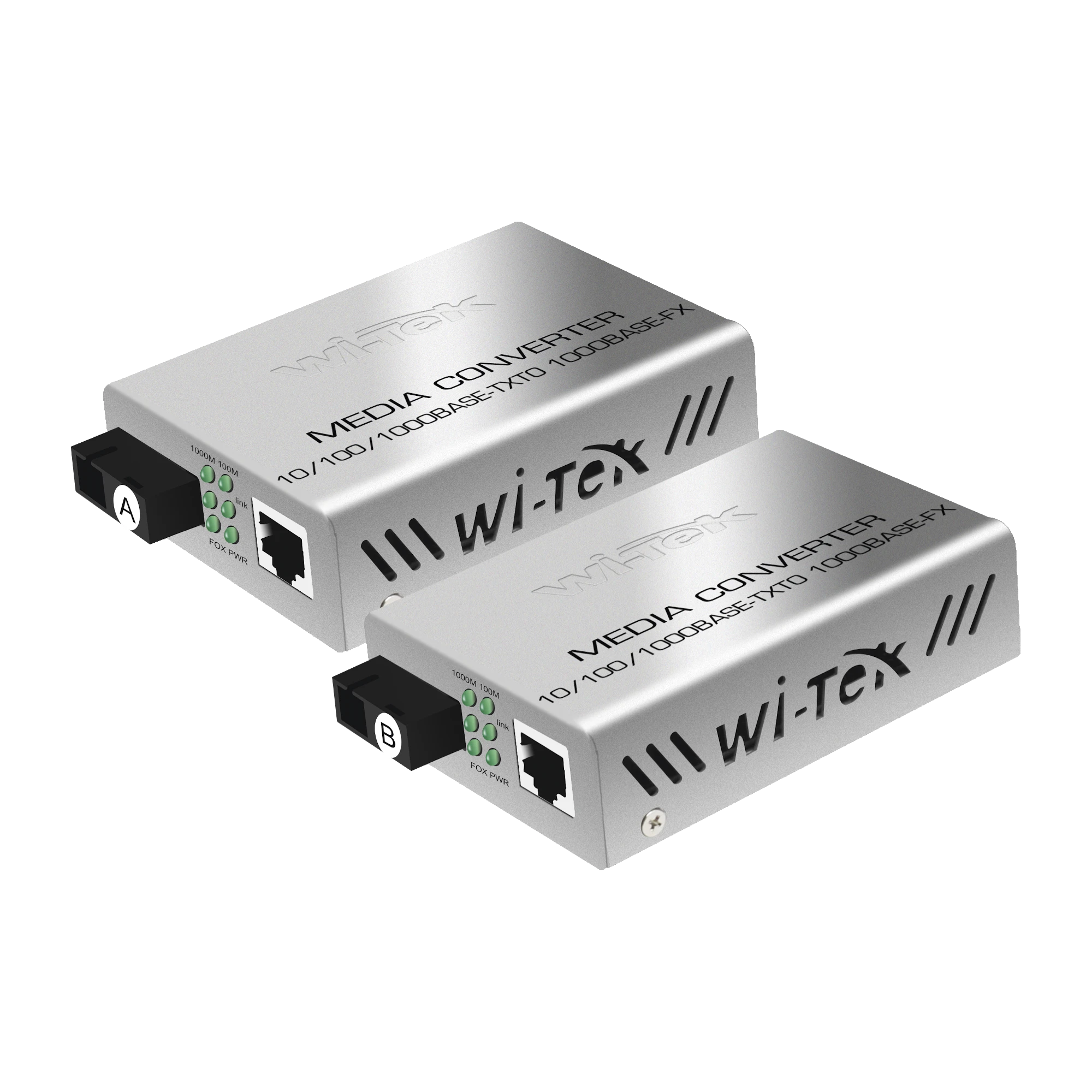 CONVERTIDOR DE MEDIOS / HASTA 25 KM / 1 PUERTO SC 1000MBPS / 1 PUERTO RJ45 1000MBPS / WL: TX 1310NM - RX 1550NM / INCLUYE 2 PIEZAS A Y B-Networking-WI-TEK-Bsai Seguridad & Controles