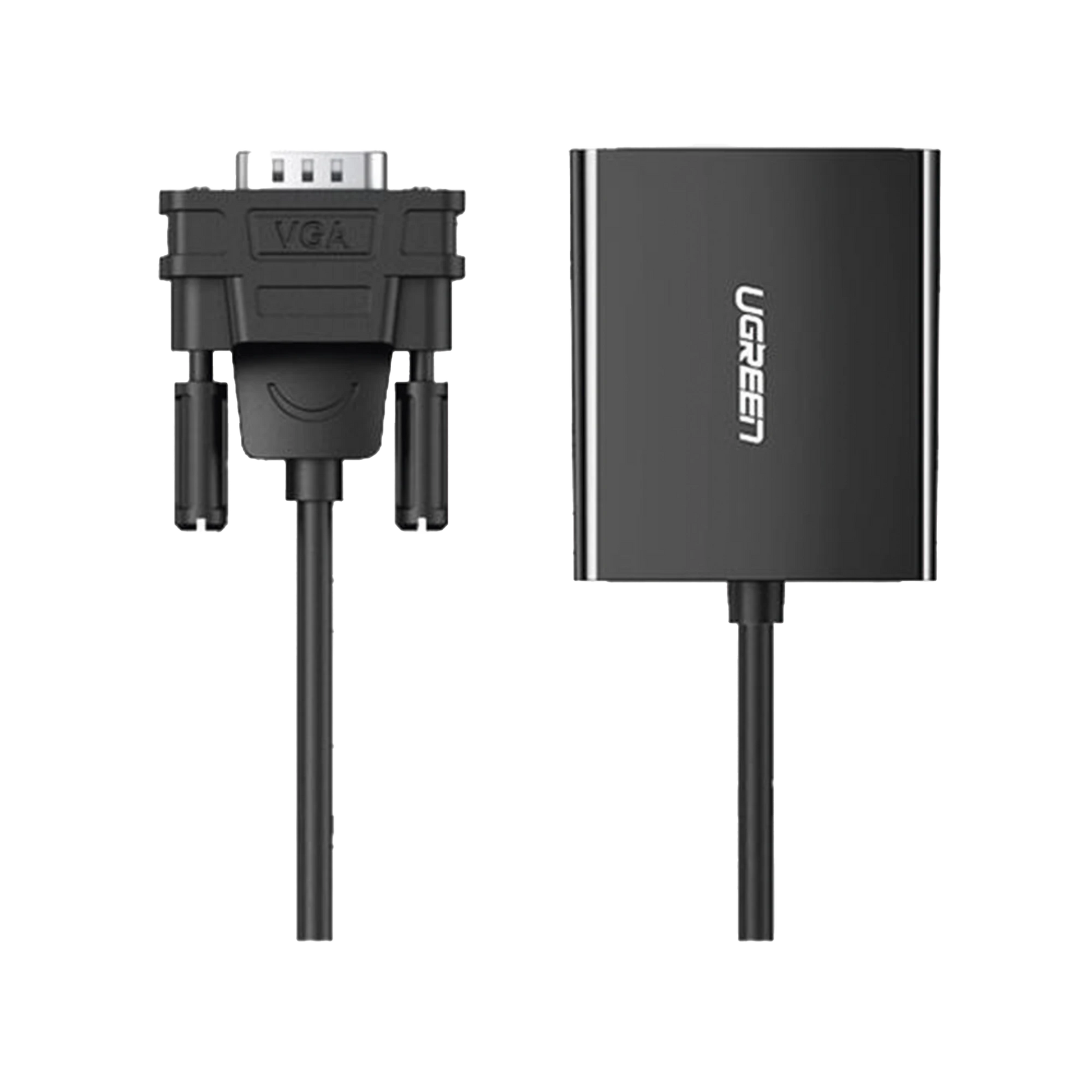 ENTRADA: VGA MACHO / SALIDA: HDMI HEMBRA / RESOLUCIÓN DE 1080P@60HZ / PUERTO ESTÉREO DE 3.5 MM / PLUG AND PLAY, SIN CONTROLADOR / LONGITUD DEL CABLE 15 CM. / INCLUYE CABLE DE ALIMENTACION USB / INCLUYE CABLE DE AUDIO DE 3.5MM.-Cables y Conectores-UGREEN-Bsai Seguridad & Controles
