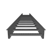 ESCALERA DE ALUMINIO PORTACABLES / PERFIL Z / PERALTE 3 1/4" /PASO 9" / ANCHO 9" / 3.66 METROS / CAPACIDAD MÁX. 205 CABLES / INCLUYE COPLE UNION Y TORNILLERÍA-Charola-CHAROFIL-Bsai Seguridad & Controles