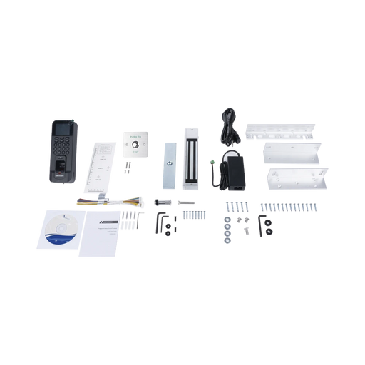 KIT DE CONTROL DE ACCESO TODO INCLUIDO CON LECTOR DE HUELLAS Y TARJETAS COMPATIBLE CON APP HIKCONNECT / INCLUYE ELECTROIMÁN BOTÓN DE SALIDA Y MONTAJES Z Y L PARA IMÁN (DS-K1T804)-Biometricos-HIKVISION-DS-KAS261-Bsai Seguridad & Controles