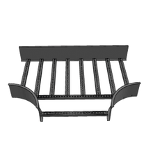 DERIVACIÓN "T" HORIZONTAL DE ALUMINIO PERFIL Z / PERALTE 3 1/4" / ANCHO 9"/ RADIO 8" / INCLUYE TORNILLERÍA-Charola-CHAROFIL-Bsai Seguridad & Controles