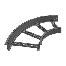 CURVA HORIZONTAL DE ALUMINIO DE 90° PERFIL Z / PERALTE 3 1/4" / ANCHO 6" / RADIO 8" / INCLUYE TORNILLERÍA-Charola-CHAROFIL-Bsai Seguridad & Controles