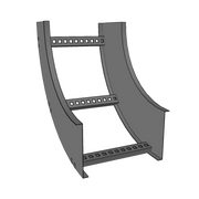 CURVA VERTICAL INTERIOR DE ALUMINIO DE 90° PERFIL Z / PERALTE 3 1/4" / ANCHO 6" / RADIO 8" / INCLUYE TORNILLERÍA-Charola-CHAROFIL-Bsai Seguridad & Controles