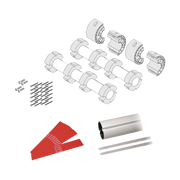 KIT DE MÁSTIL PARA BARRERAS GARD8 / INCLUYE 2 SECCIONES TUBULARES DE 4M / INCLUYE TIRAS REFLEJANTES / INCLUYE UNIÓN CENTRAL-Acceso Vehicular-CAME-Bsai Seguridad & Controles