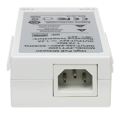 DAHUA PFT1200 - INYECTOR POE GIGABIT / 802.3AF / AT / HI POE / INDICADOR DE CORRIENTE / INDICADOR POE-Inyectores PoE-DAHUA-Bsai Seguridad & Controles