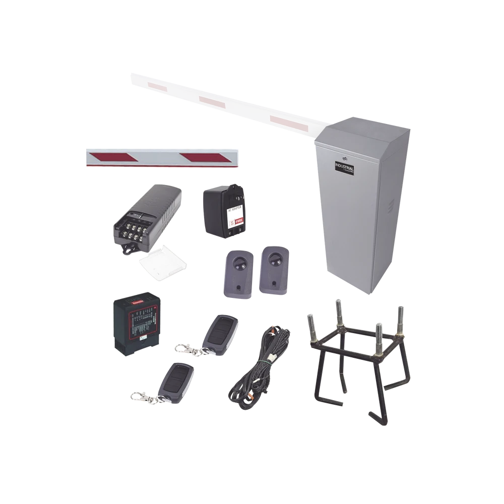 KIT COMPLETO BARRERA IZQUIERDA XB / 3M / INLUMINACION LED ROJO-Barreras Vehiculares-ACCESSPRO-Bsai Seguridad & Controles