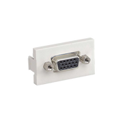 INSERTO PLANO DE 1/3, CON ACOPLADOR VGA HEMBRA-HEMBRA DE 15 PINES, COLOR BLANCO MATE-Cableado de Cobre-PANDUIT-CHD15HDCIWY-Bsai Seguridad & Controles
