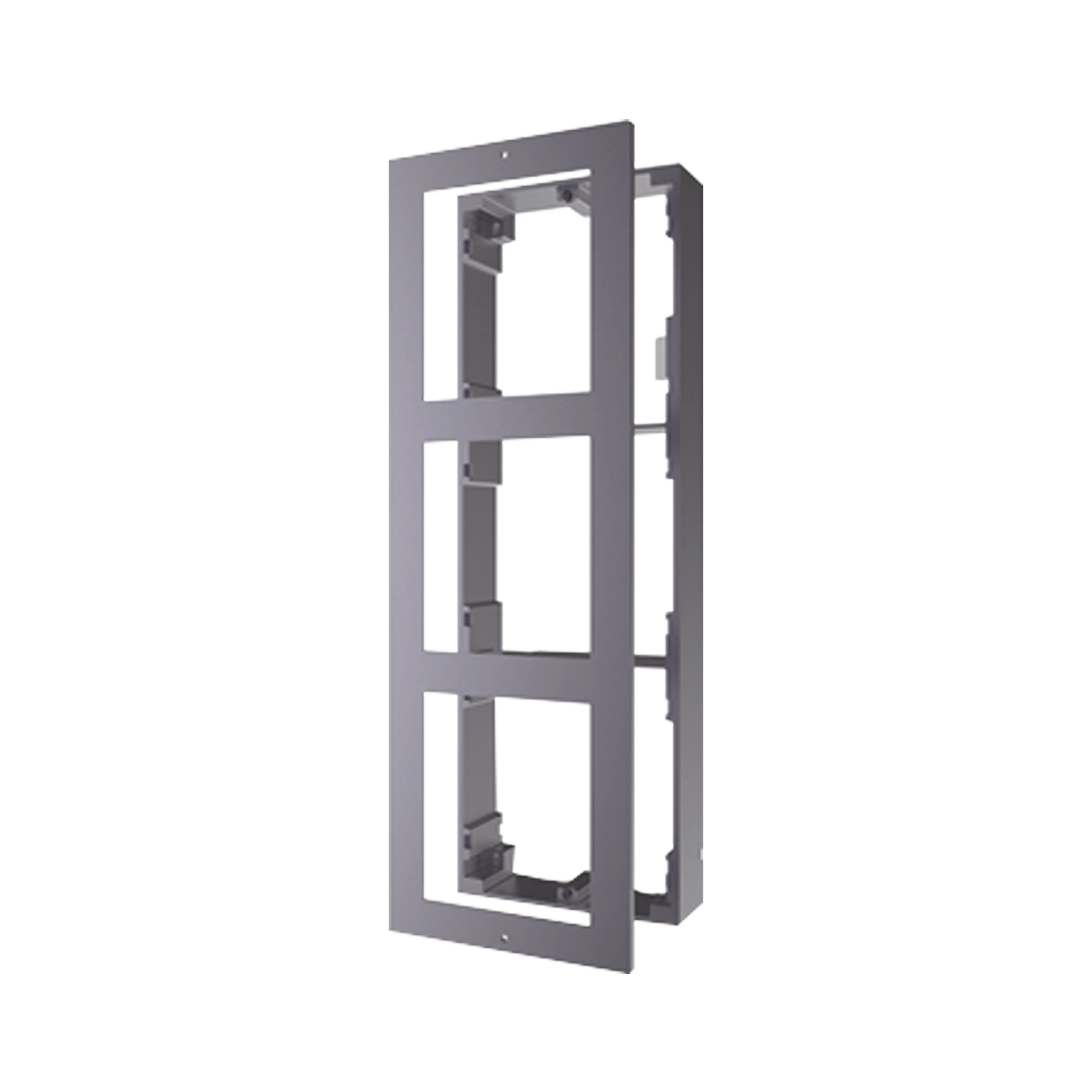 BASE DE 3 ESPACIOS PARA VIDEOPORTERO IP HIKVISION / INSTALACIÓN EN SUPERFICIE-Videoporteros e Interfonos-HIKVISION-Bsai Seguridad & Controles