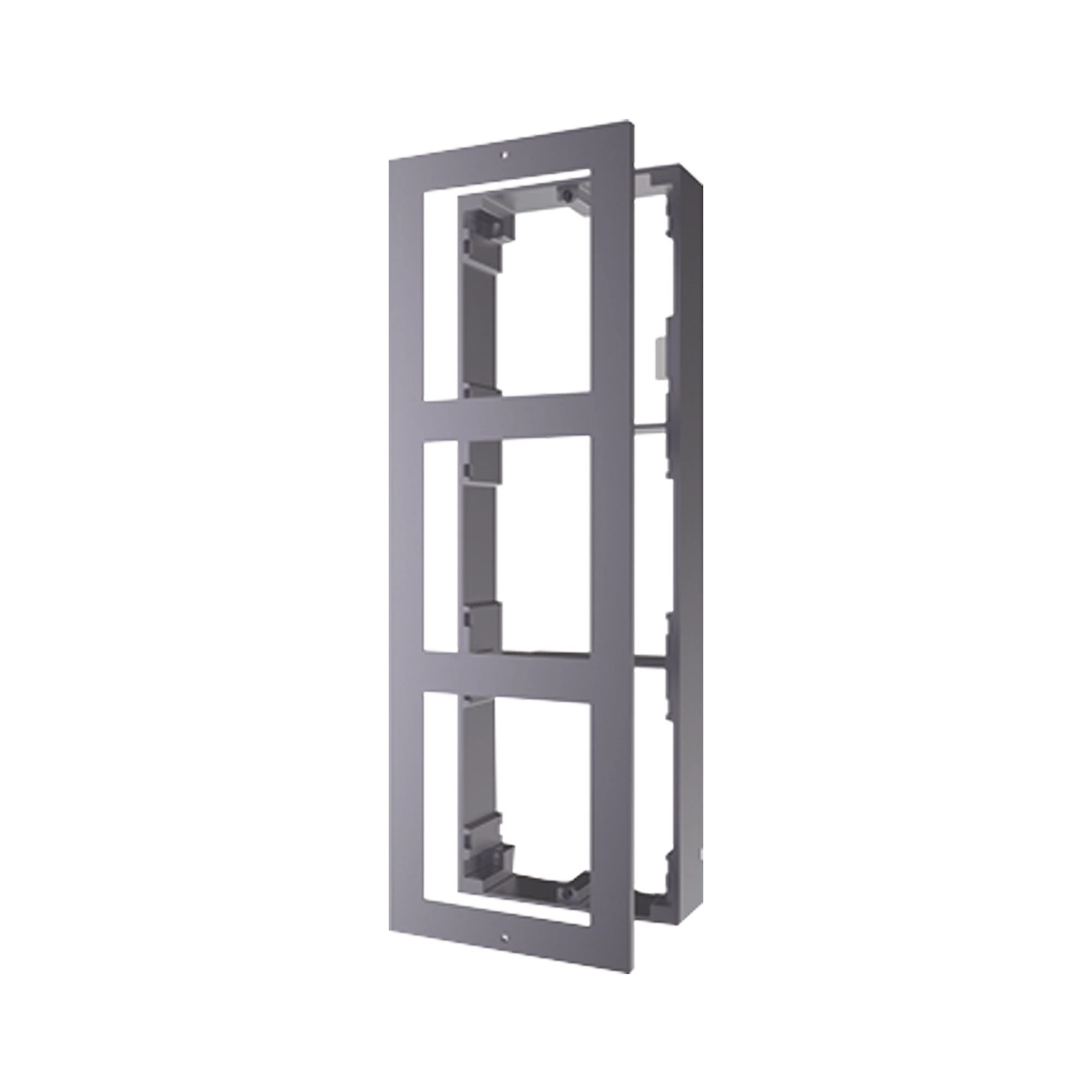 BASE DE 3 ESPACIOS PARA VIDEOPORTERO IP HIKVISION / INSTALACIÓN EN SUPERFICIE-Videoporteros e Interfonos-HIKVISION-Bsai Seguridad & Controles