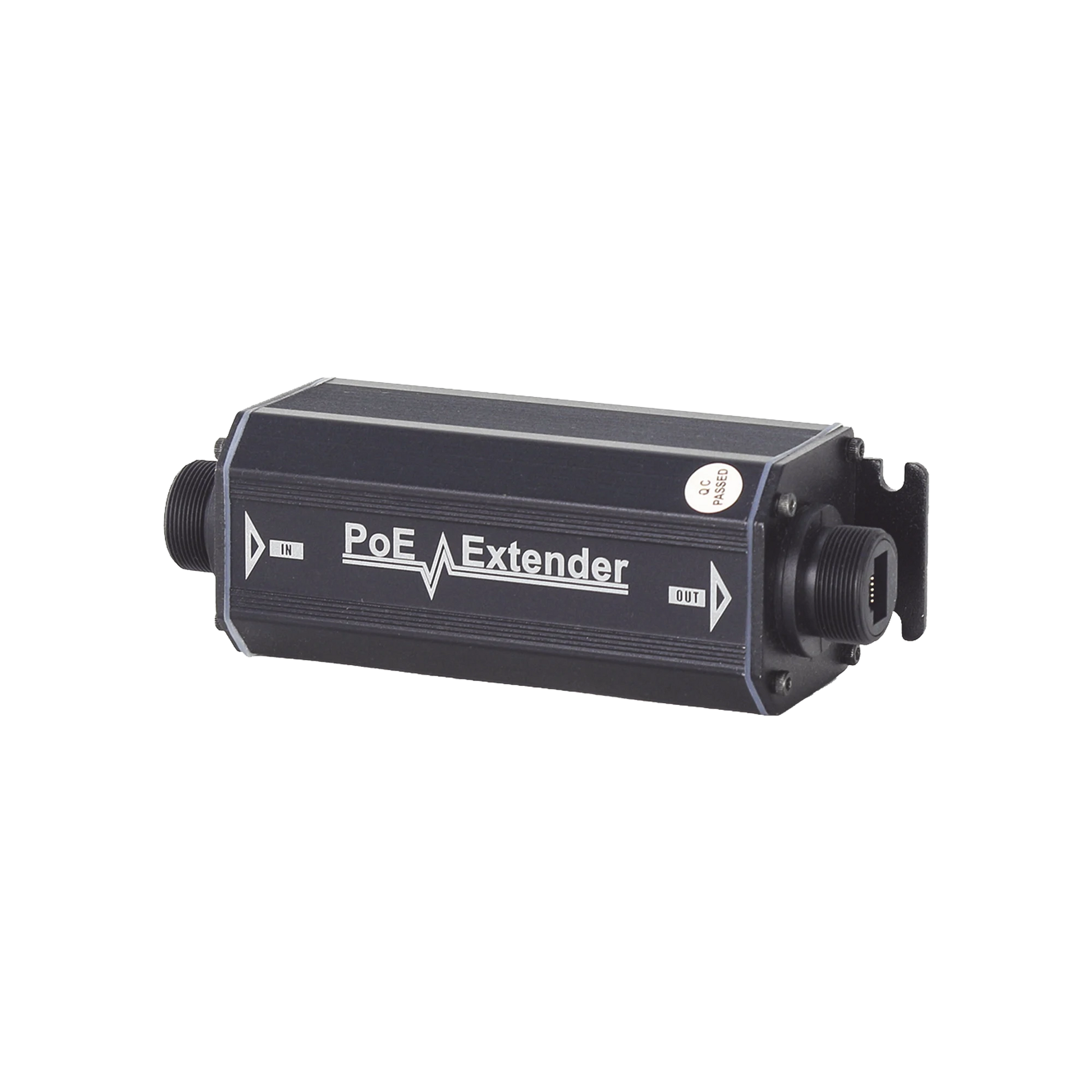EXTENSOR POE GIGABIT PARA 100 METROS / INTERPERIE (IP66) / 1 PUERTO DE ENTRADA POE / 1 PUERTO DE SALIDA POE / COMPATIBLE CON IEEE802.3AF E IEEE802.3AT / NO REQUIERE FUENTE DE ALIMENTACIÓN ADICIONAL / INSTALACION FACIL; ENCHUFE Y USE-Cámaras IP-EPCOM POWERLINE-Bsai Seguridad & Controles