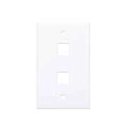 INTELLINET 163293 - TAPA (FACEPLATE) / 2 PERFORACION / BLANCO-Faceplate Y Cajas Universales-INTELLINET-Bsai Seguridad & Controles