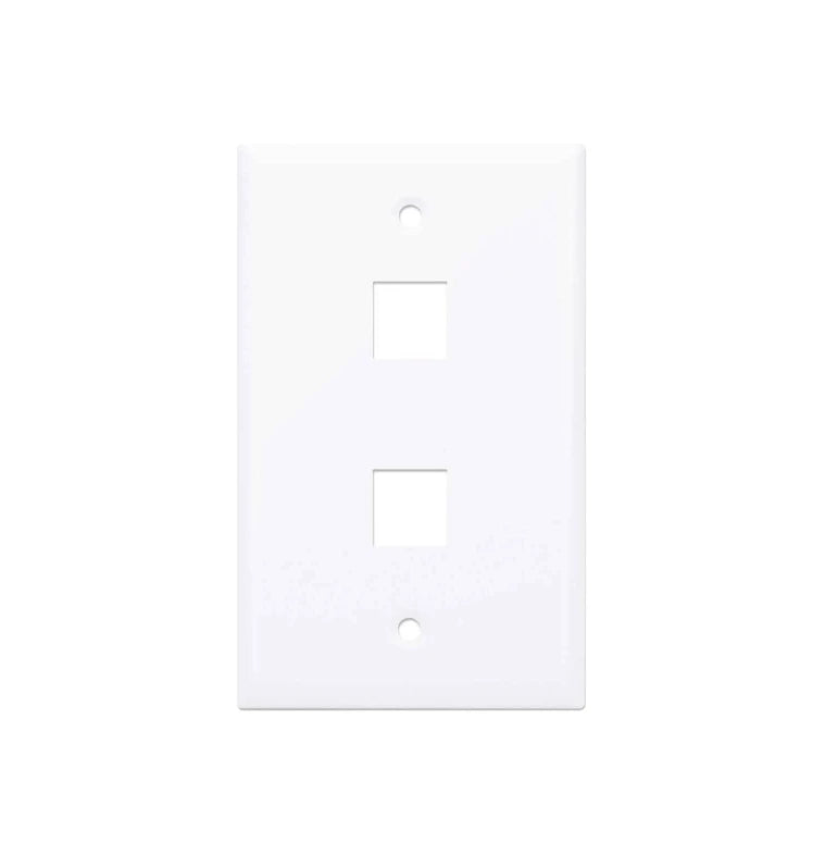 INTELLINET 163293 - TAPA (FACEPLATE) / 2 PERFORACION / BLANCO-Faceplate Y Cajas Universales-INTELLINET-Bsai Seguridad & Controles