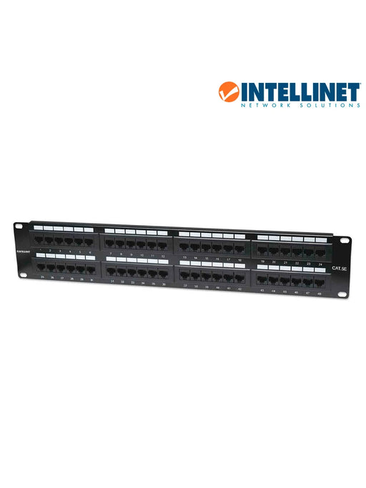 INTELLINET 513579 - PANEL DE PARCHEO CAT5E 48 PUERTOS, UTP, 2UR-Patch Panel-INTELLINET-ITL1620002-Bsai Seguridad & Controles