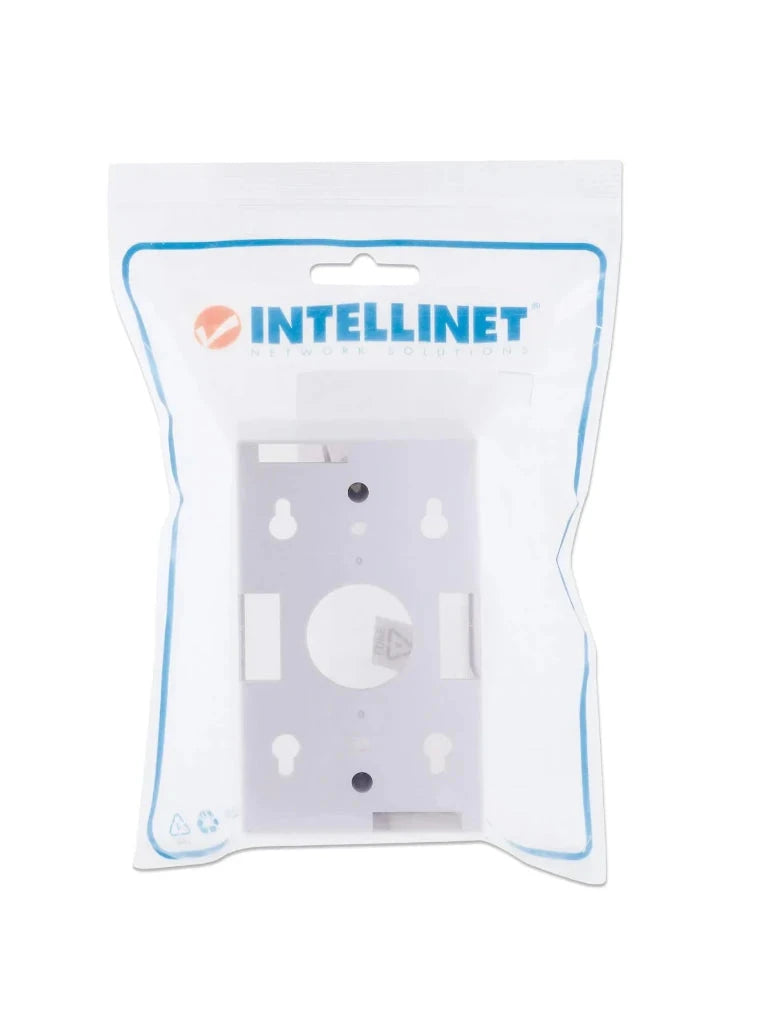 INTELLINET 517874 CAJA PARA PARED CONEXIÓN SENCILLA, 4.8 CM DE PROFUNDIDAD, BLANCO CONEXIÓN SENCILLA, 4.8 CM DE PROFUNDIDAD, BLANCO-Faceplate Y Cajas Universales-INTELLINET-Bsai Seguridad & Controles