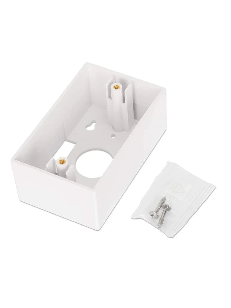 INTELLINET 517874 CAJA PARA PARED CONEXIÓN SENCILLA, 4.8 CM DE PROFUNDIDAD, BLANCO CONEXIÓN SENCILLA, 4.8 CM DE PROFUNDIDAD, BLANCO-Faceplate Y Cajas Universales-INTELLINET-Bsai Seguridad & Controles