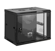 INTELLINET 711814 - GABINETE MURAL 19" / 9UR / COLOR NEGRO / PARA APLICACIONES DE MONTAJE EN RACK DE 19" / CARGA ESTÁTICA MÁXIMA DE 60KG / PUERTA DE CRISTAL TEMPLADO / 500 (H) X 600 (W) X 450 (D) MM-Racks-INTELLINET-Bsai Seguridad & Controles