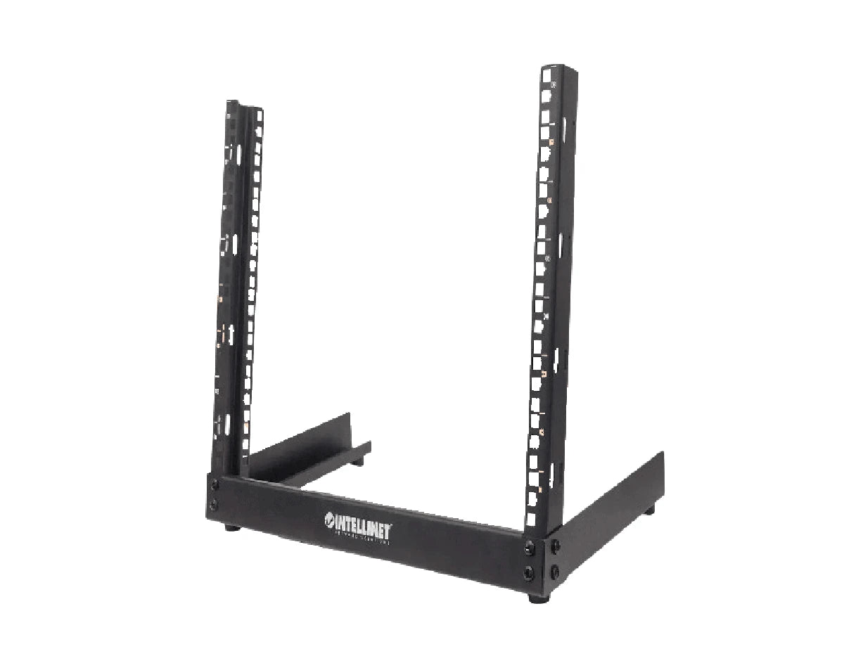 INTELLINET 714747 RACK ABIERTO DE 19" (48.26 CM) PARA ESCRITORIO 12UR, EMPAQUE FLAT-PACK, NEGRO-Racks-INTELLINET-Bsai Seguridad & Controles